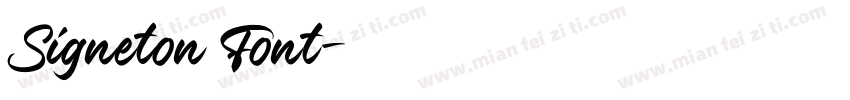 Signeton Font字体转换